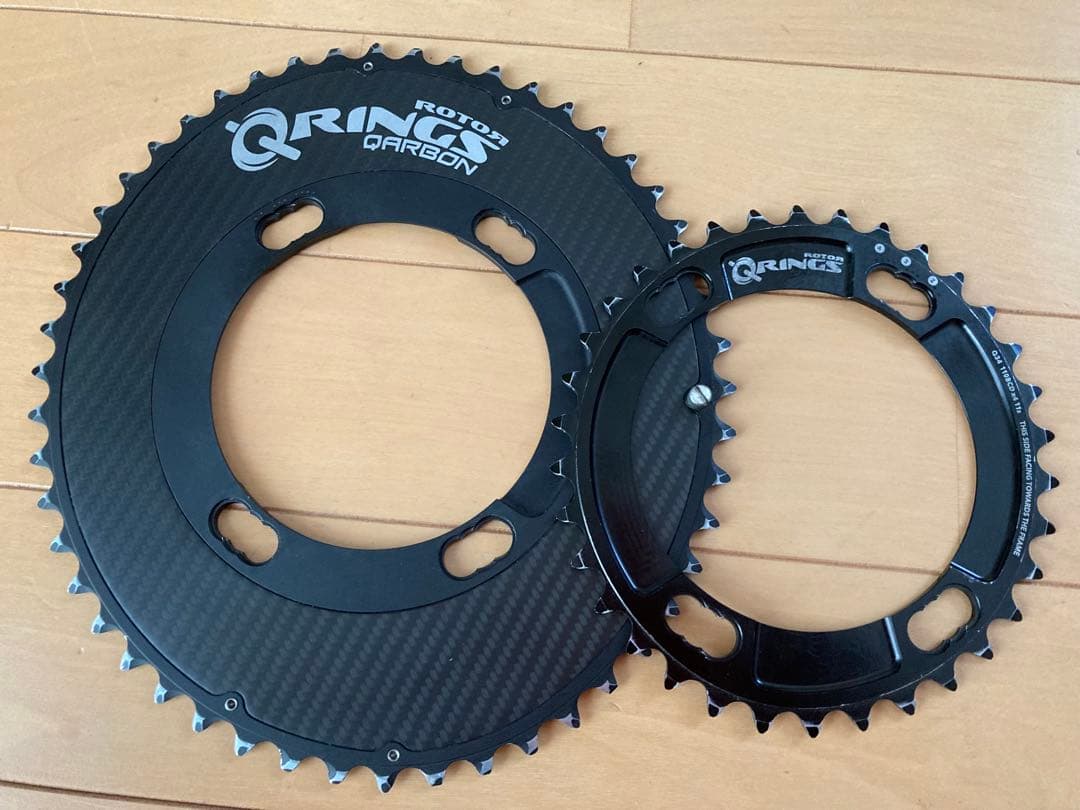 専用出品　rotor カーボンチェーンリング　アウター　インナー　セット