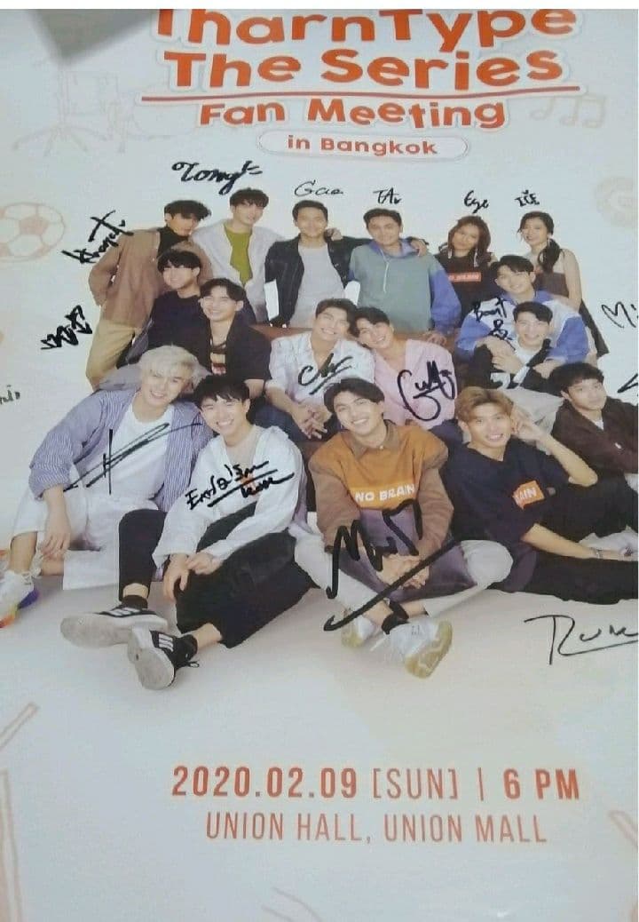 tharntype ポスター オールメンバーサイン付き　mewgulf