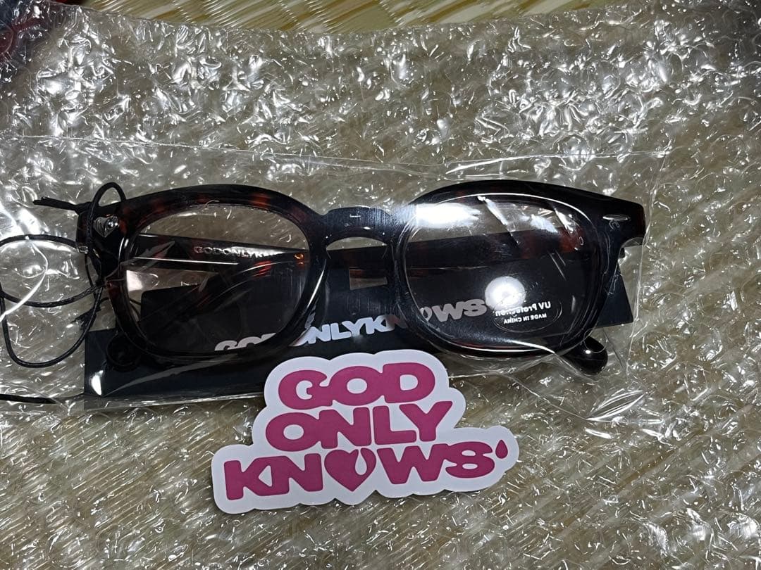 GOD ONLY KNOWS ハートロゴサングラス　ブラウン