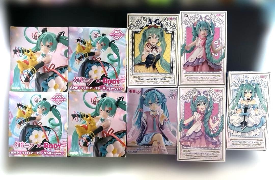 初音ミクフィギュアセットまとめ売りAMPぬーどるストッパーWonderland
