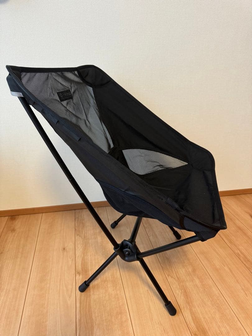 ブラック メッシュ アウトドアチェア