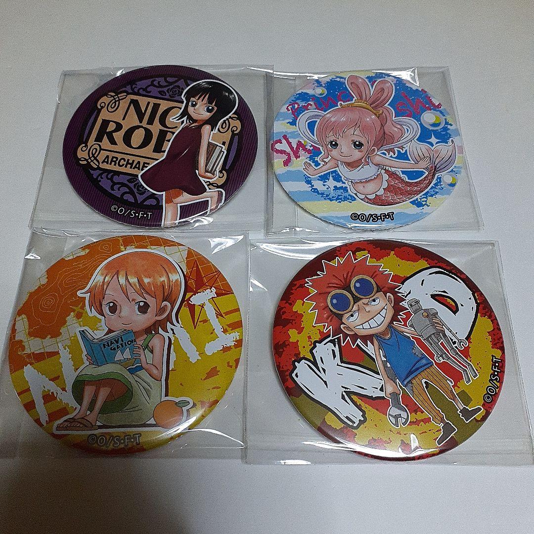 ワンピース　麦わらストア　輩　缶バッジ　YELLOW　24種　※シャンクス傷有り