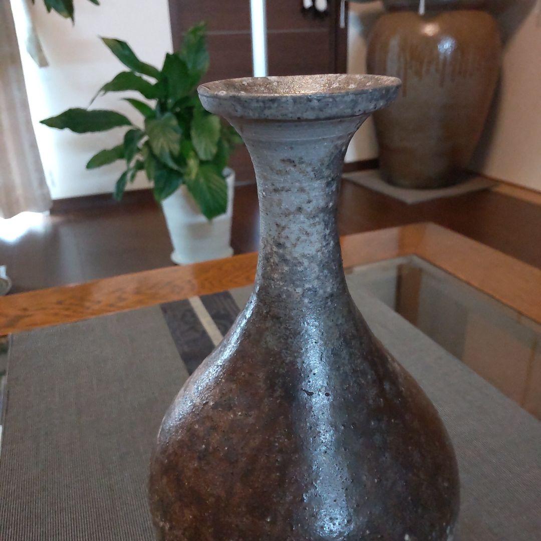 渋い　鶴くび　備前焼　22