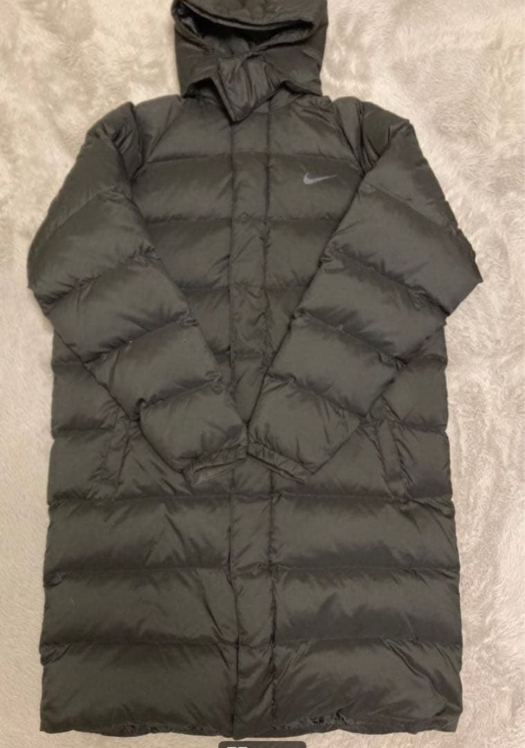 【訳あり】大きいサイズ NIKE ダウンコート 刺繍ロゴ ベンチコート