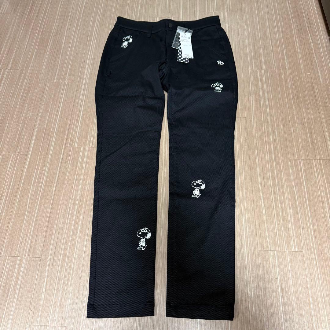 PG スヌーピー ゴルフパンツ 黒