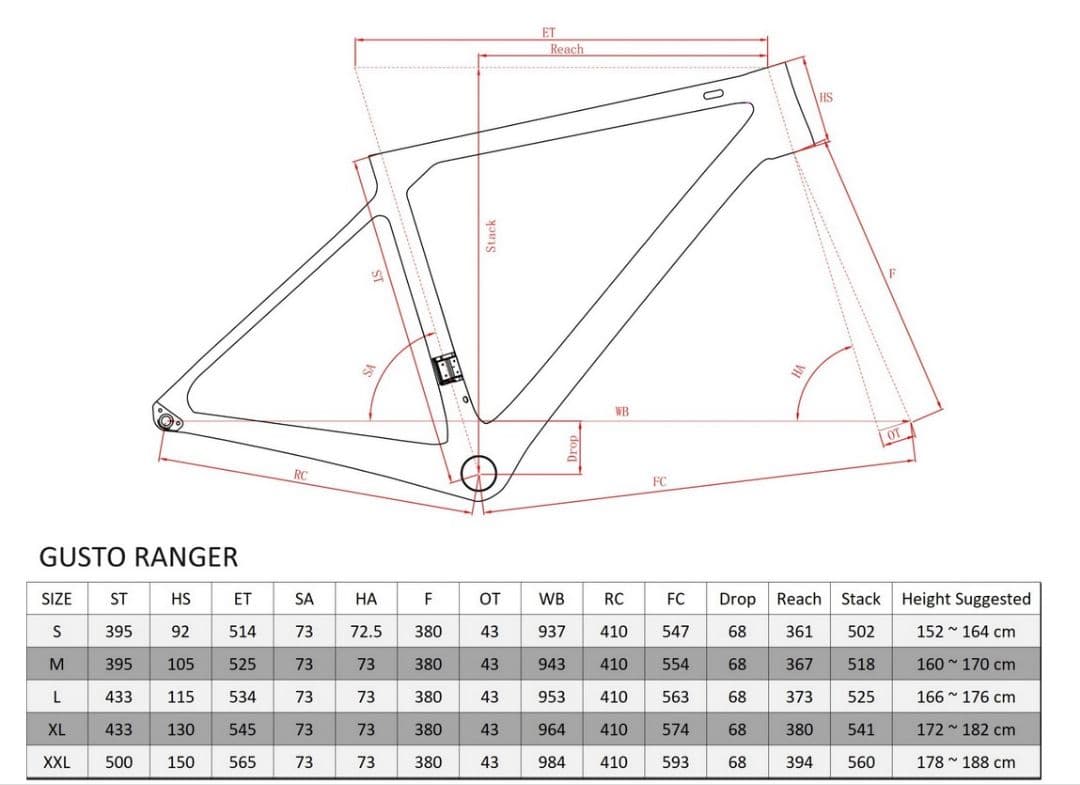 GUSTO RANGER DB LEGEND ロードバイクフレーム
