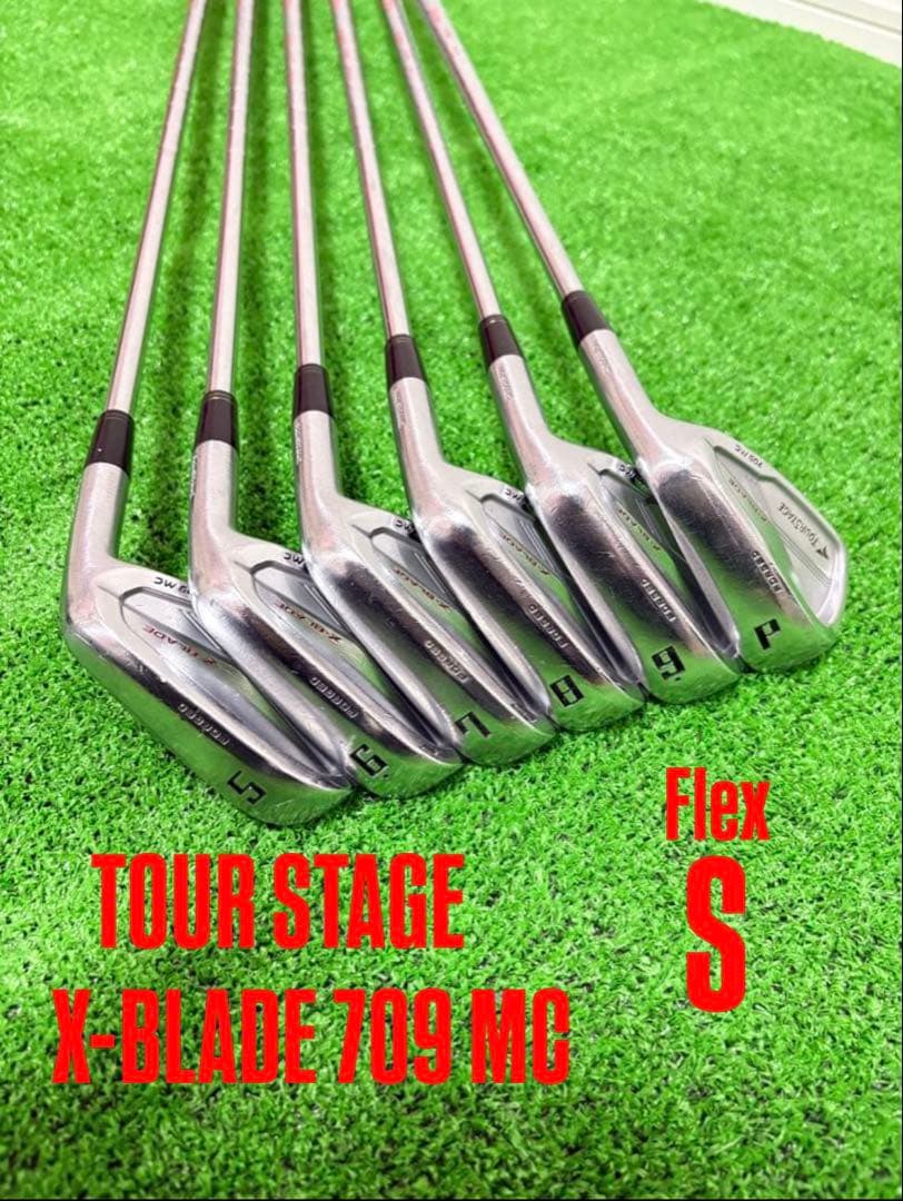 アイアン6本セット　5.6.7.8.9.P　ツアーステージ　X-BLADE