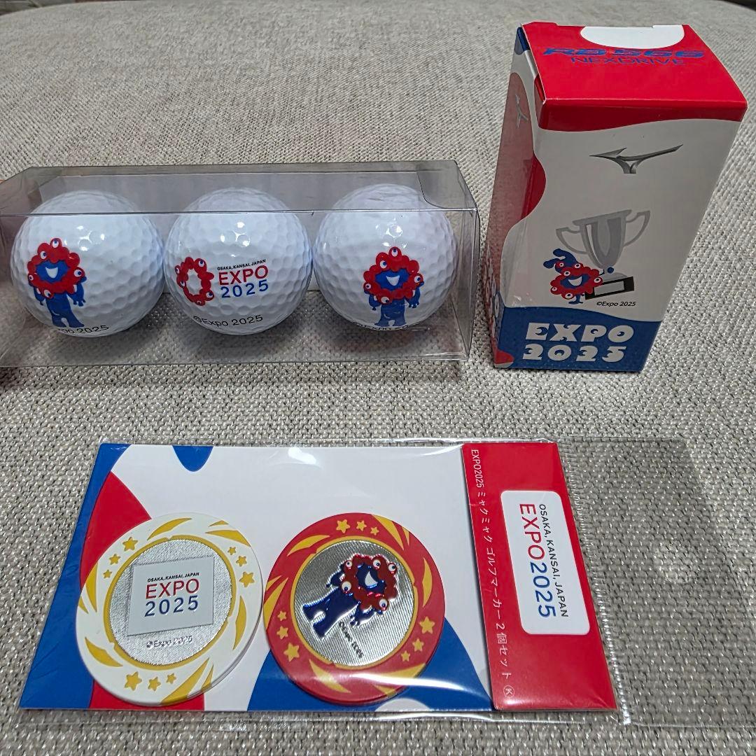 大阪・関西万博 ミャクミャク ゴルフボール ゴルフマーカー