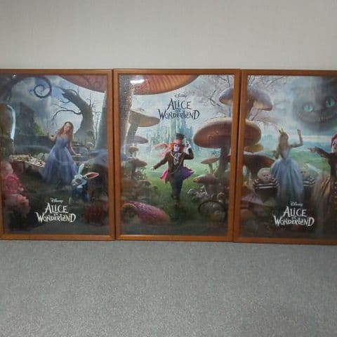 ディズニー映画アリスインワンダーランド　パズル3部作　完成品