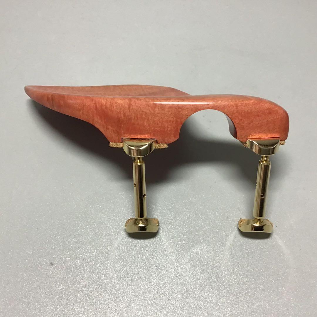 バイオリン顎当て　ピンクアイボリー　ガルネリタイプ