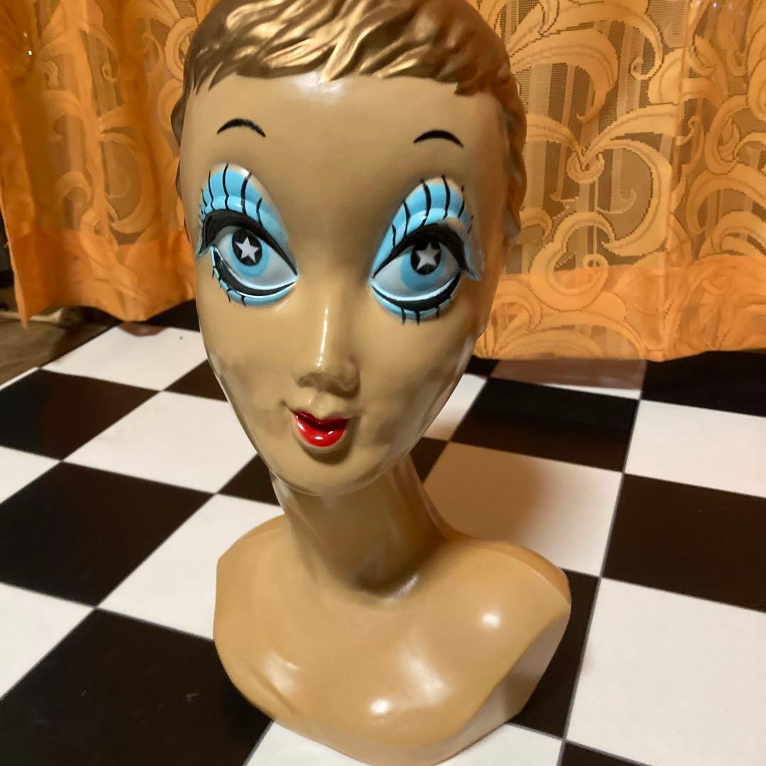 ビンテージツィギーマネキンヘッド