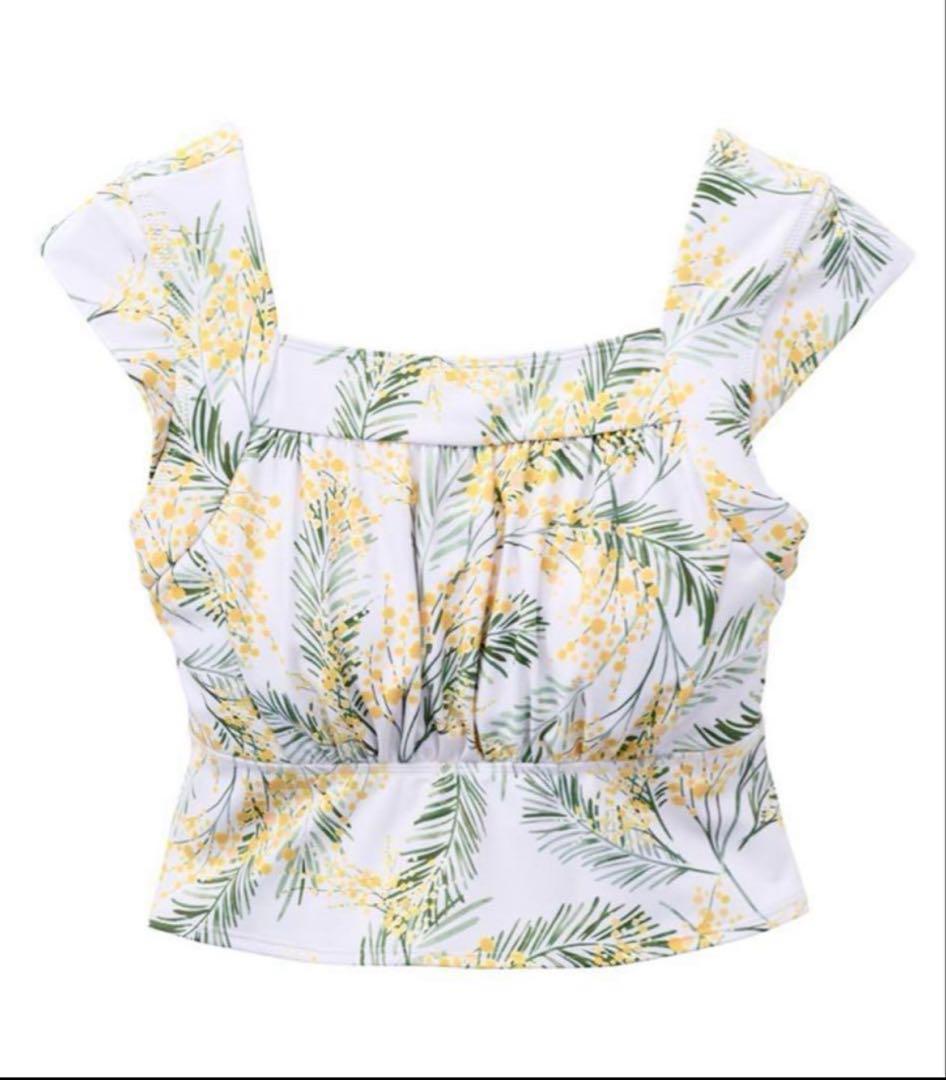 新品未使用　【SUKALA】スプリングフラワーグレースブラトップ(L/ミモザ)