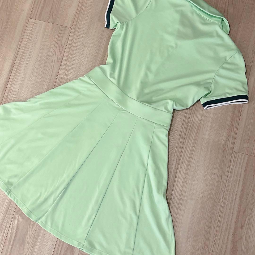 【超美品】ジェイリンドバーグワンピース　ミントグリーン　XS インナーパンツ付き