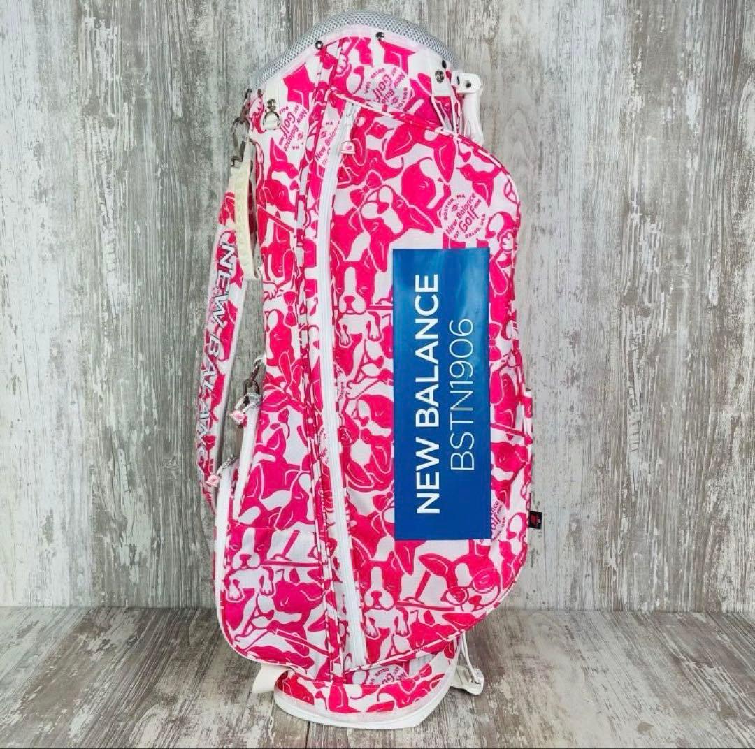 NEW BALANCE BSTN906 ゴルフバッグ ボストンテリア ピンク