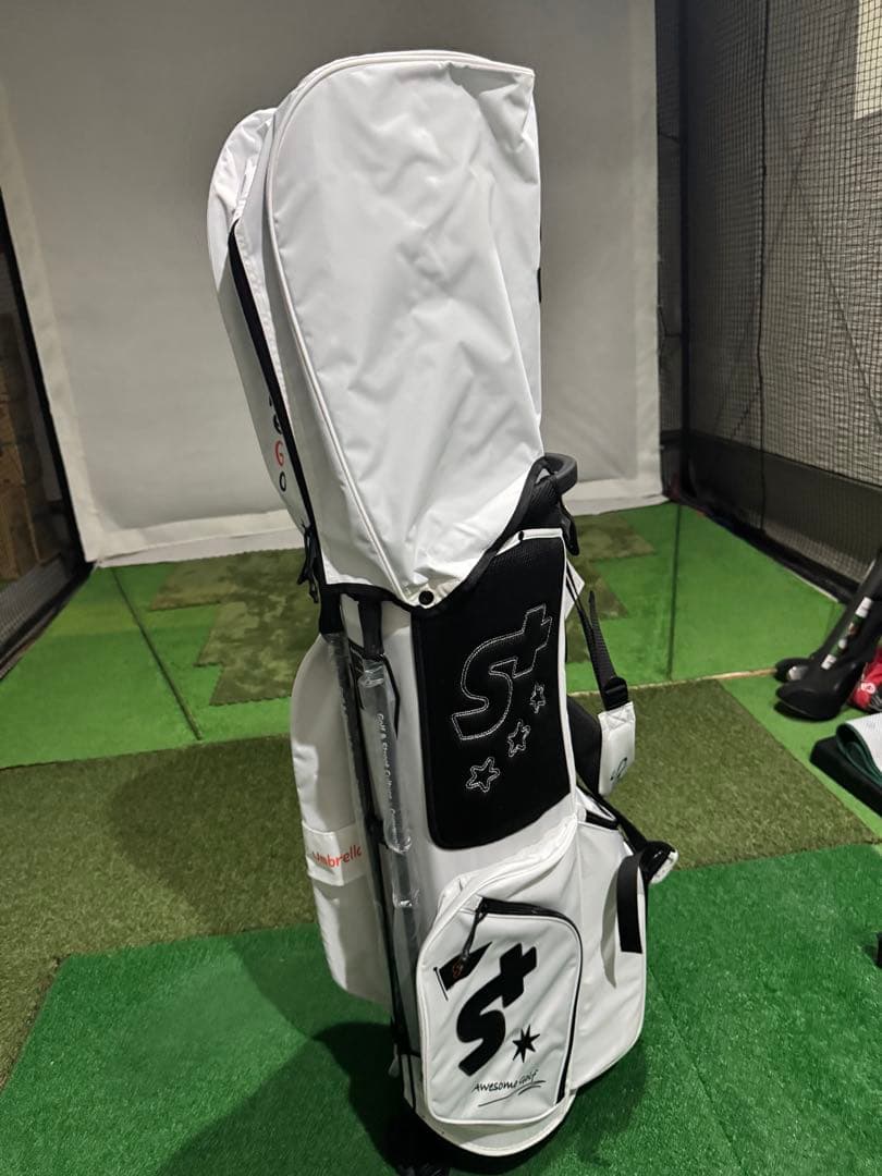 S+ ゴルフキャディバッグ ホワイト