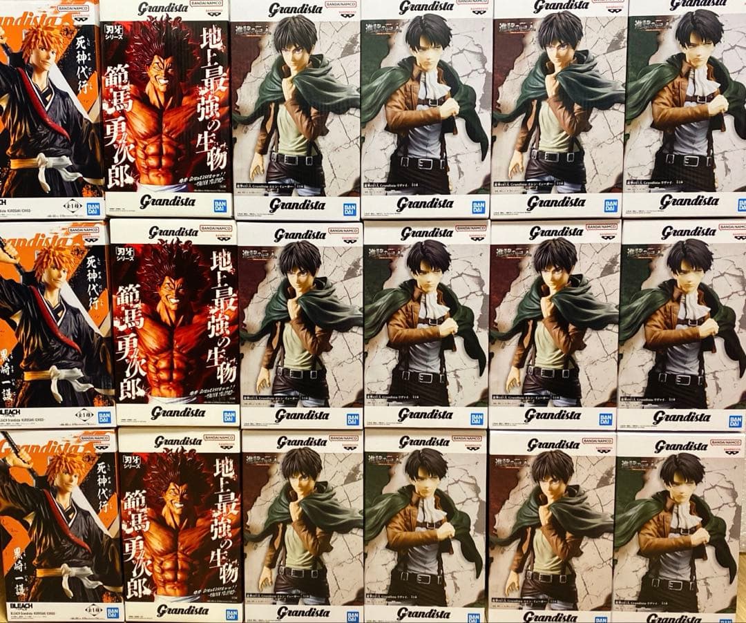 Grandista 18体セット　まとめ売り　刃牙　BLEACH　進撃の巨人