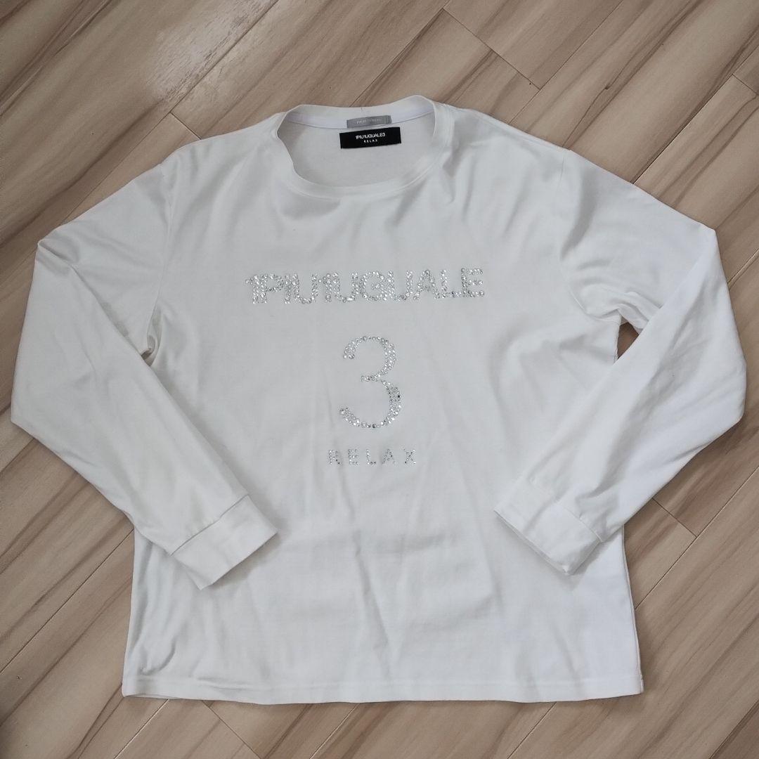 ウノピュウノウグァーレトレリラックス　ロンT　ゴルフ　白　美品　LL　トップス