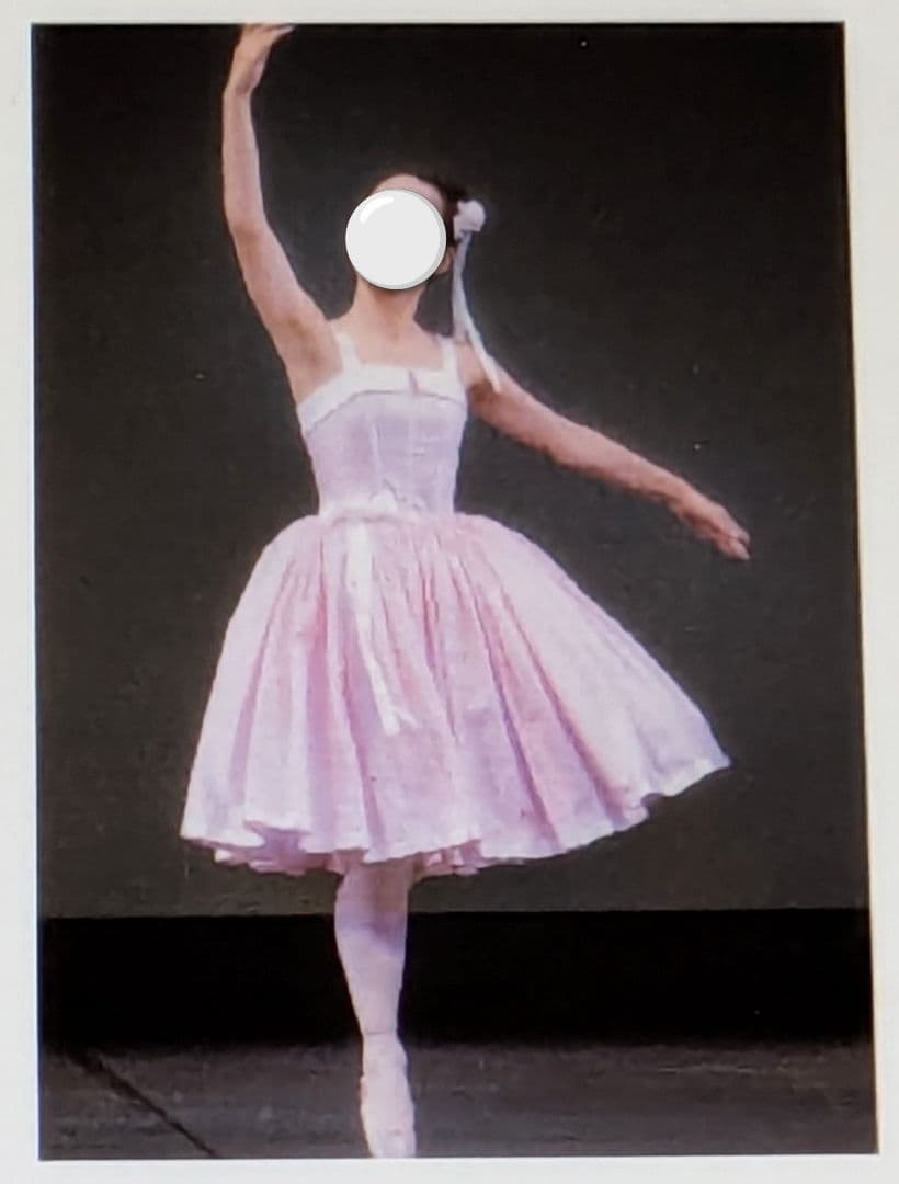 バレエ衣裳/サテンフレアスカート。5着セット　頭飾り付き。