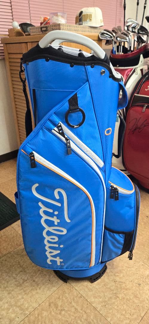 レオちん Titleist ゴルフバッグ 青