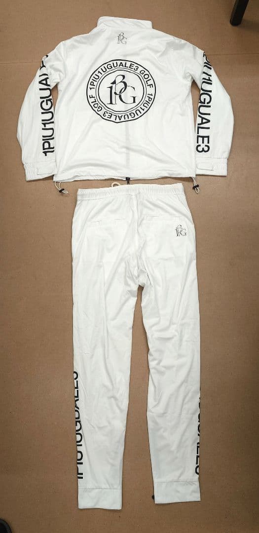 1PIU1UGUALE3 GOLF シャカシャカ 上下 ホワイト サイズ Ⅴ