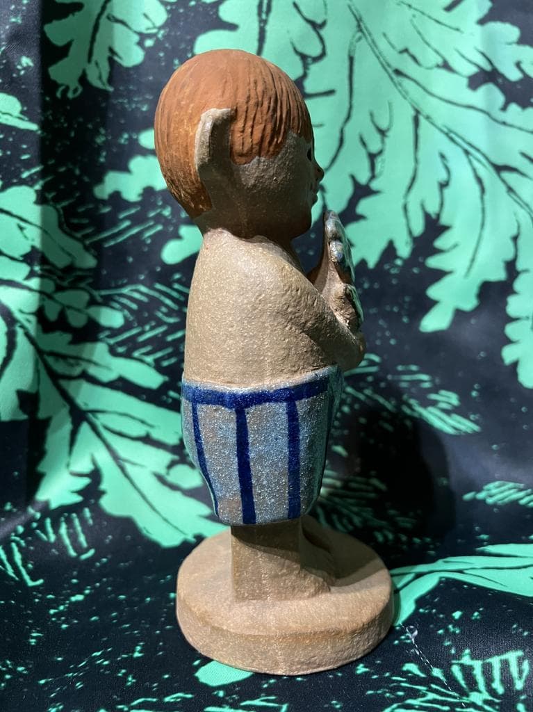 リサラーソン アダム 思春期 サイン付き グスタフスベリ Lisa Larson