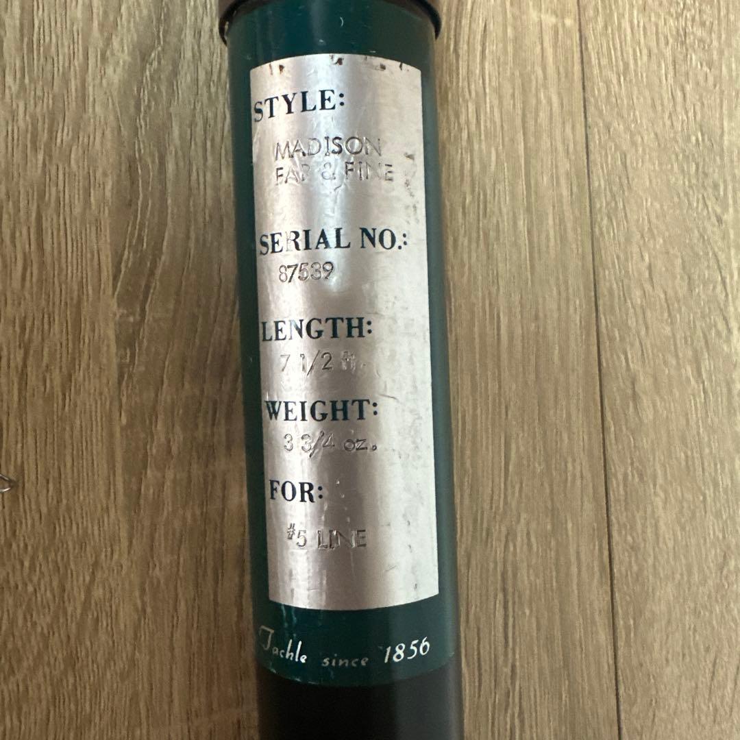 希少Orvis バンブーフライロッド MADISON 7 1/2ft