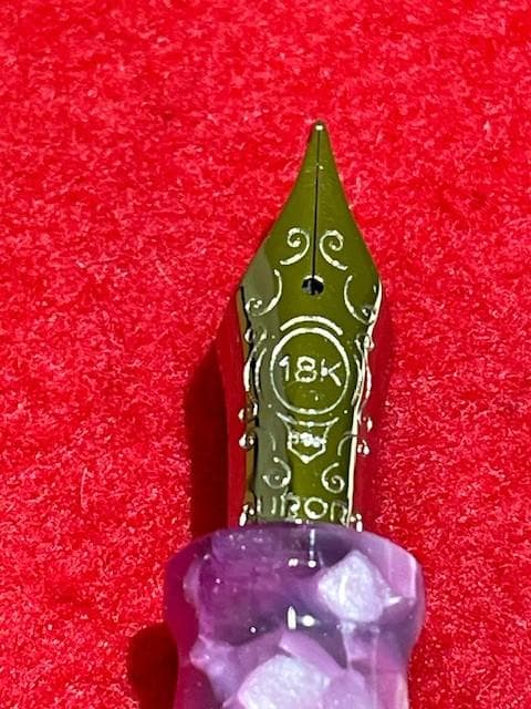 ほぼ未使用品 アウロラ カレイドスコーピオ ルーチェローザ 万年筆 EF 即送