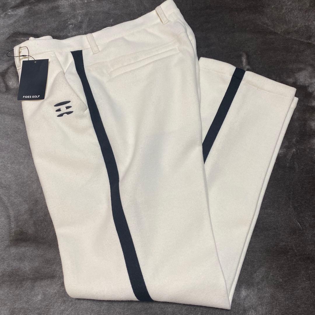 新品★FIDES GOLF フィデス★ウール サイドライン パンツ L ゴルフ