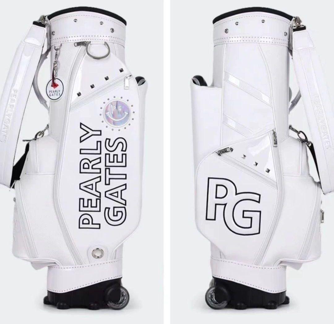 現品限●即発送対応●キャスター付き パーリゲーツキャディバッグ　ホワイト