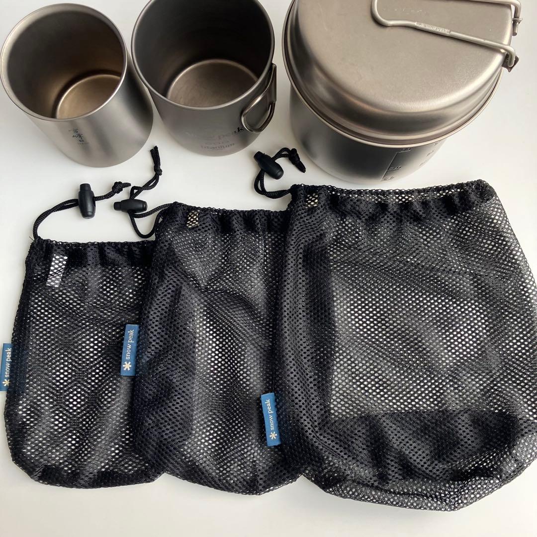 スノーピーク チタントレック1400 シングルマグ600 雪峰マグ450