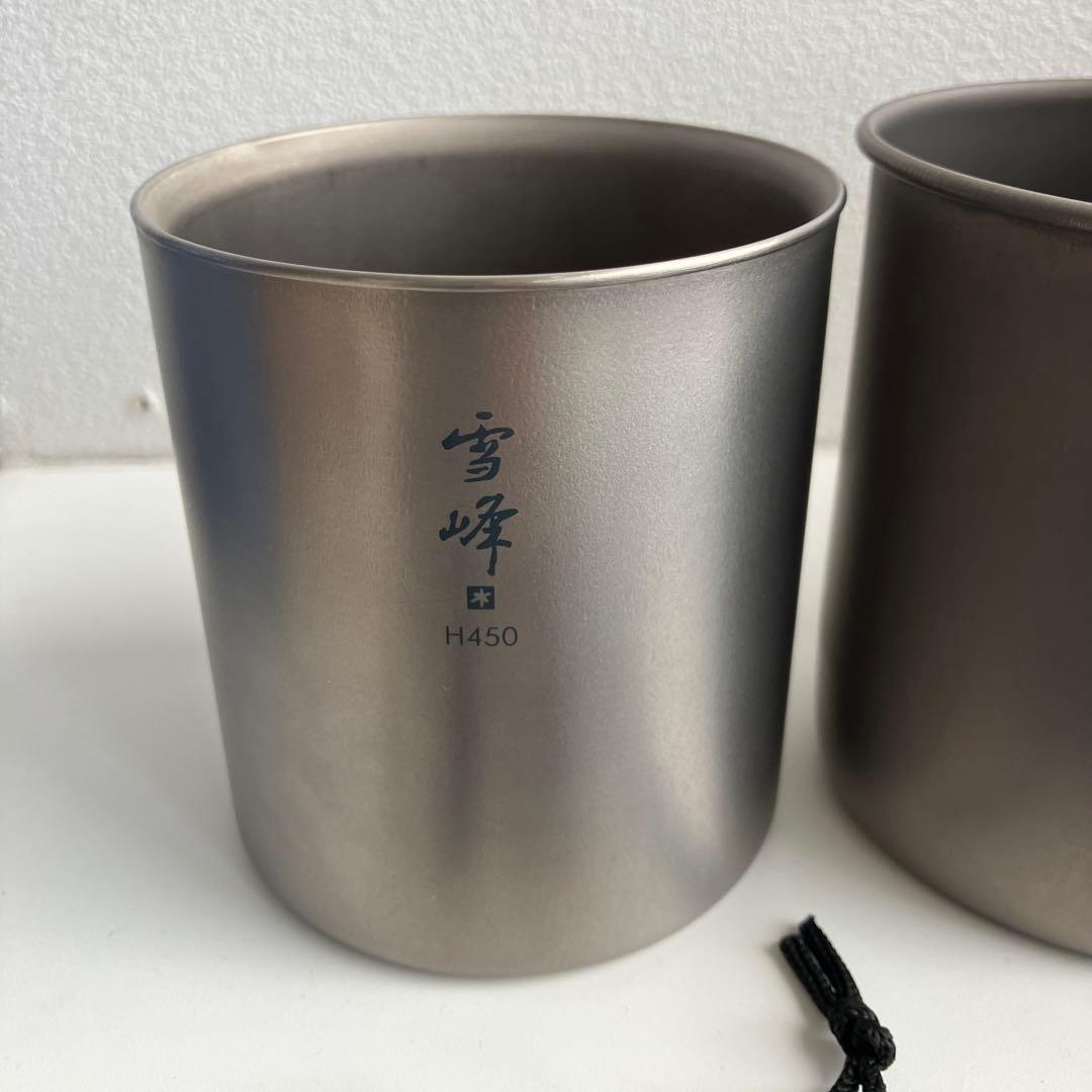 スノーピーク チタントレック1400 シングルマグ600 雪峰マグ450