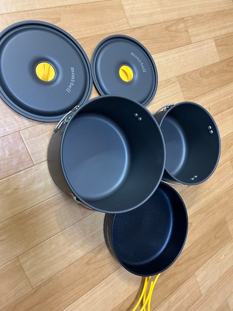 モンベル クッカーセット 3点セット グレー