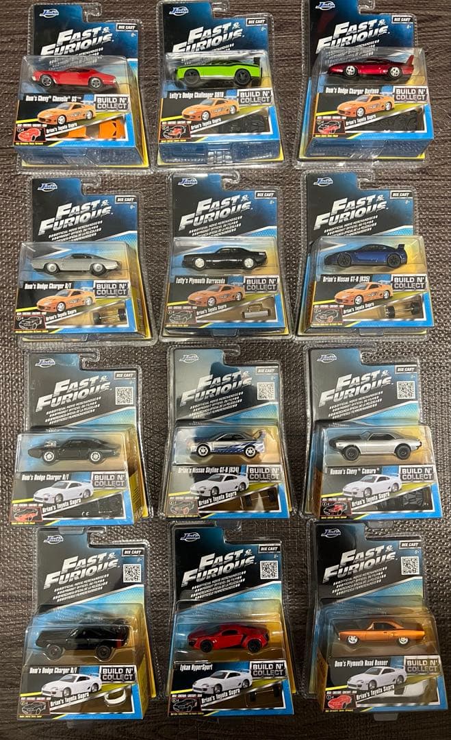 Jada FAST&FURIOUS BUILD IN COLLECT 12台