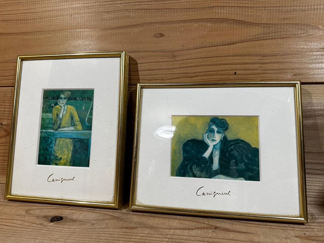 『Cassigneul』カシニョール リズ 人物画 絵画 絵 額装 額縁