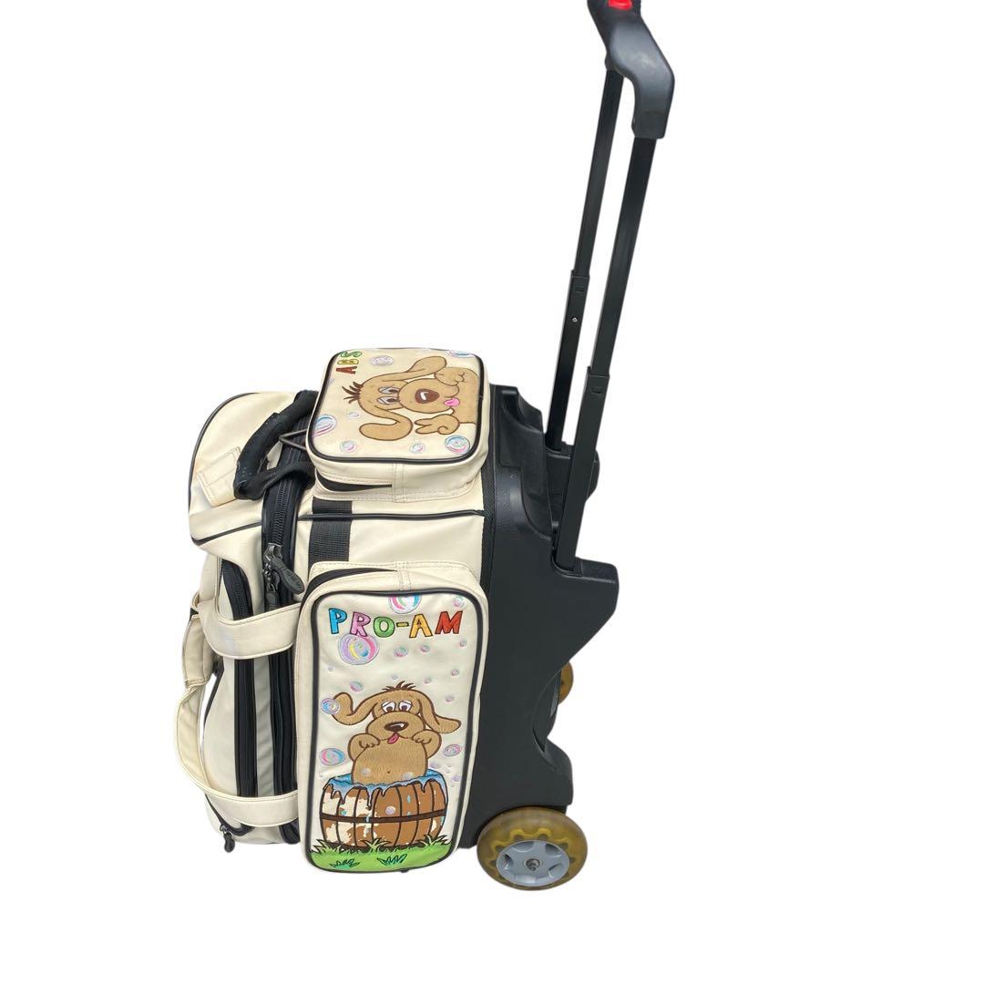 レア　Doggy 犬　わんちゃん　ボウリング用バッグ ABS PRO-am 白色