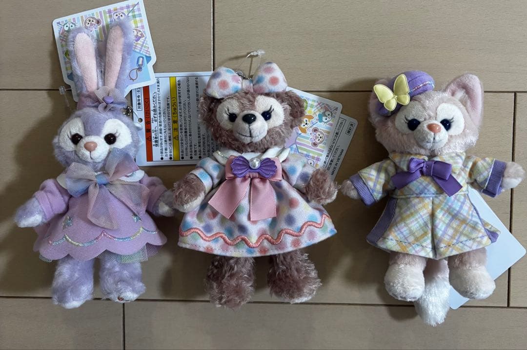 ハートフェルトレターズオブフレンドシップ　ぬいぐるみバッジ　3個セット