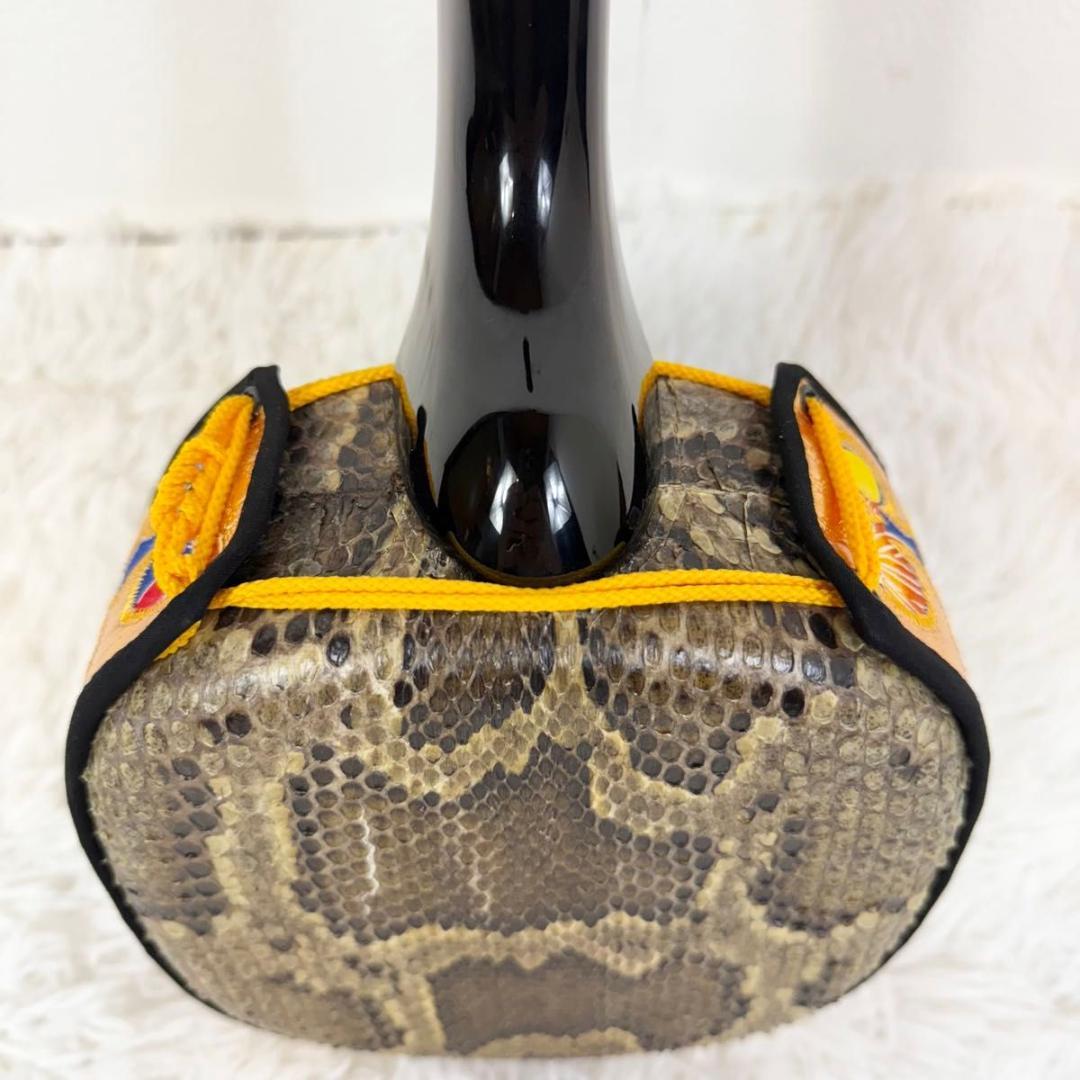 【強化張り】三線 本皮 本革 蛇皮 蛇革 沖縄 三味線 琉球 17-2