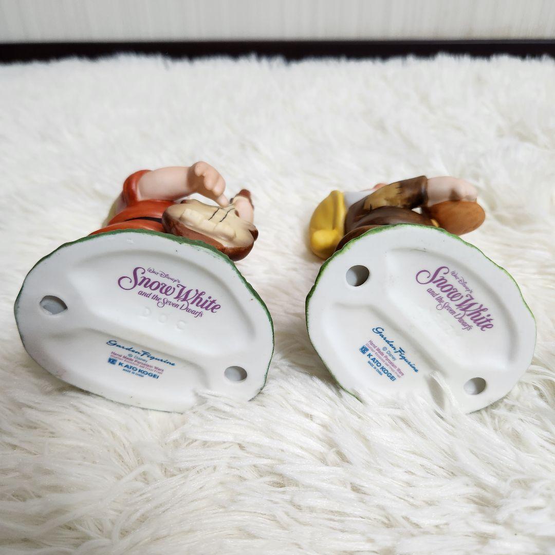【極美品！最安値】白雪姫と七人のこびと 加藤工芸　ガーデンフィギュア　８体セット