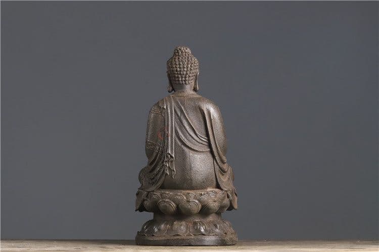 鉄像 鉄仏 釈迦牟尼端塔仏 大日如来仏像 工芸品 置物