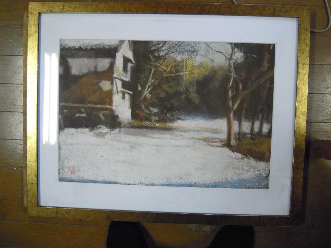 雪の降った日の廃屋