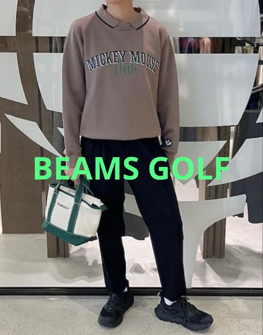 新品 BEAMS GOLF Disney（ディズニー） 襟付き プルオーバー