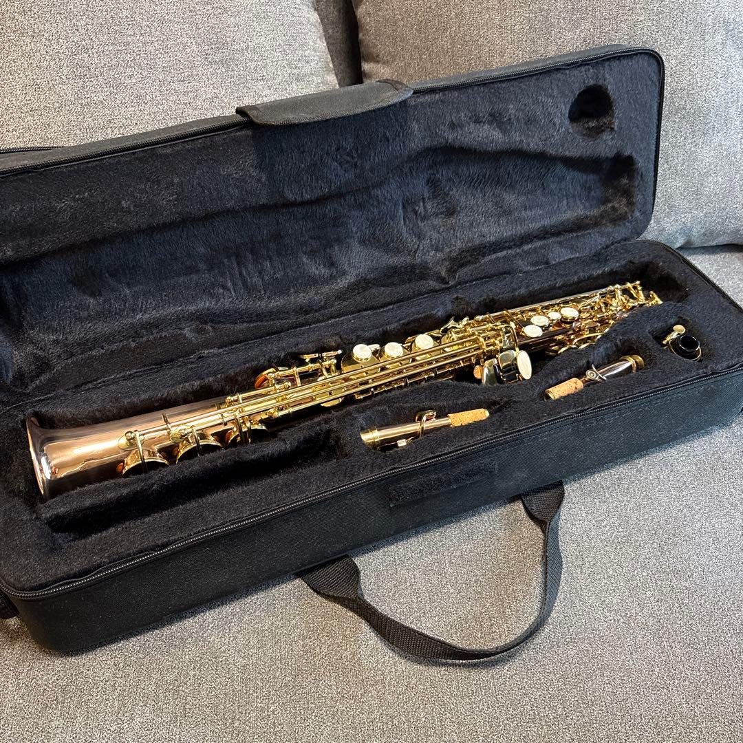 ソプラノサックス　ピンクゴールド