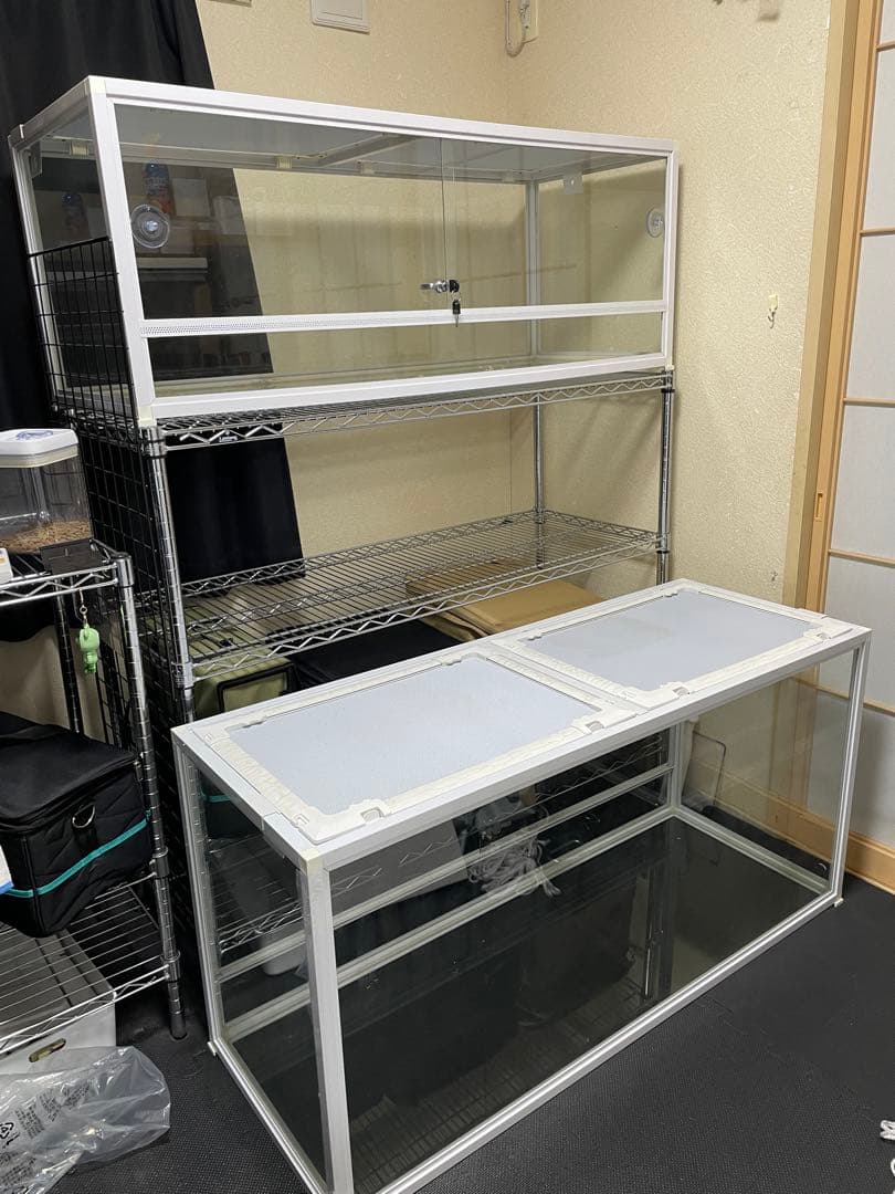 引き取り限定　爬虫類倶楽部　120cmケージ　2台　中古