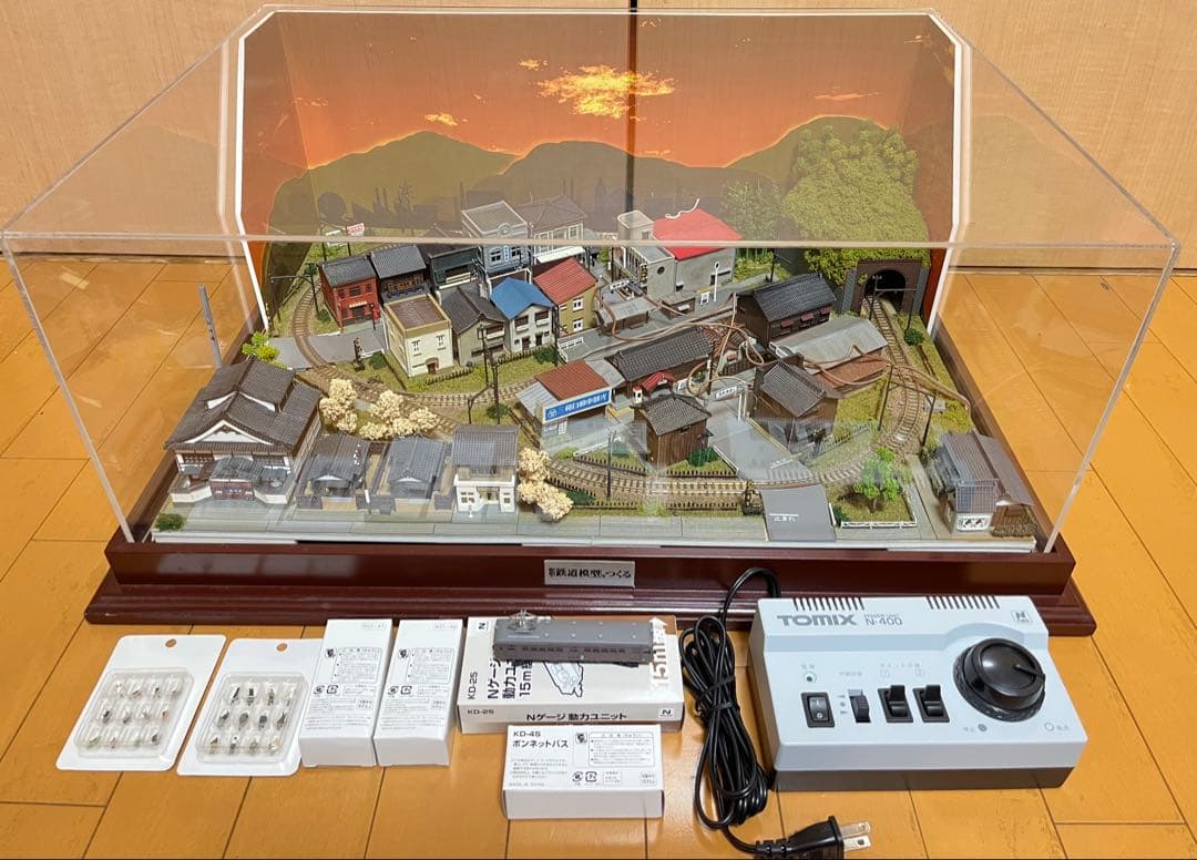 講談社　昭和の鉄道模型を作る　完成ジオラマ　オリジナル車両　パワーパック他