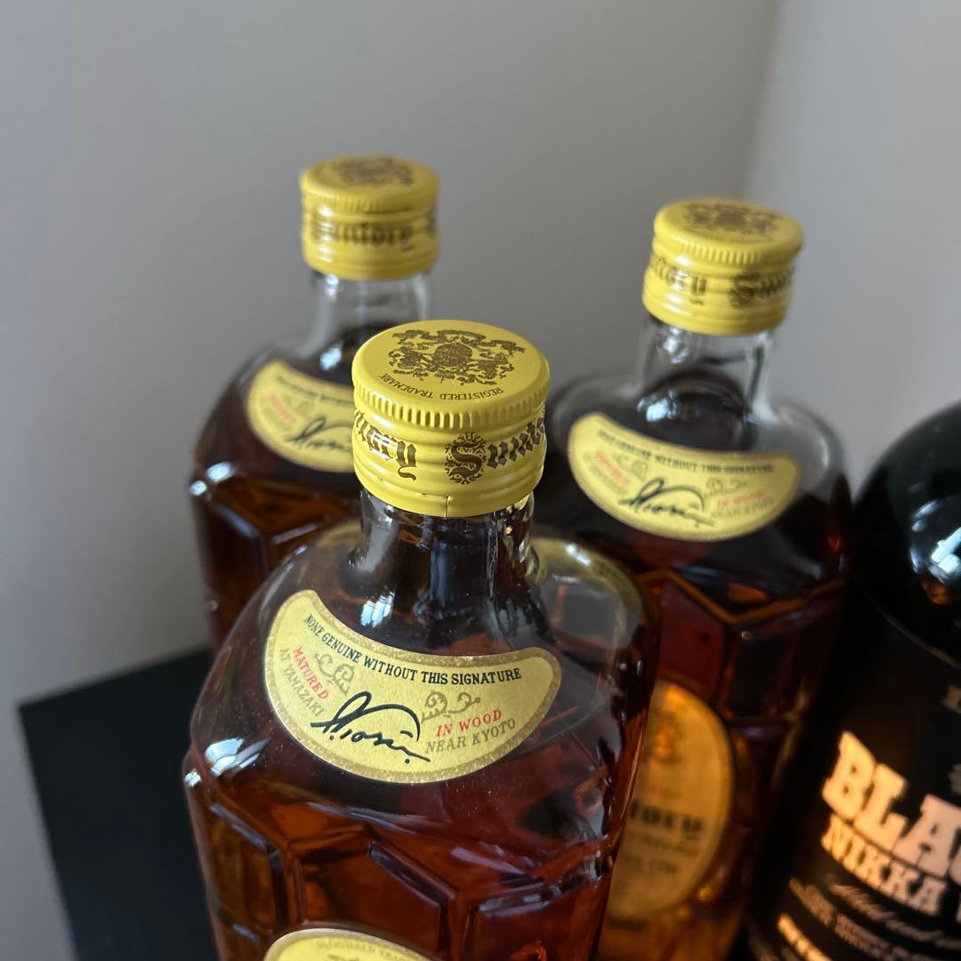 ⭐️古酒⭐️サントリー角瓶復刻版とNikka BLACK-50 6本セット