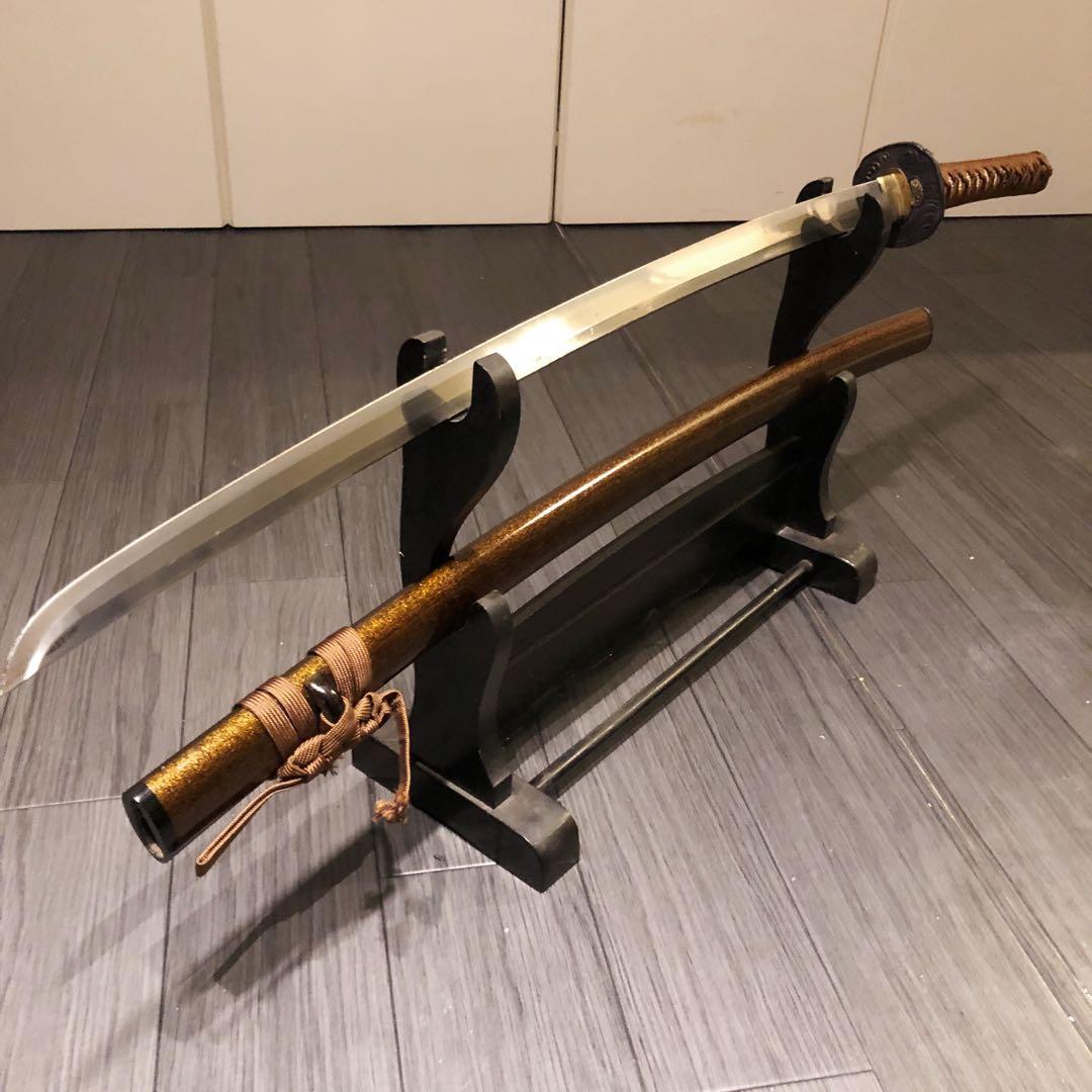 高級模造刀　亜合金刀身　居合刀　茶拵え