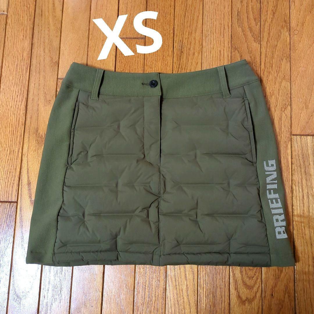 美品★BRIEFINGハイブリッドダウンスカート　オリーブ【XS】