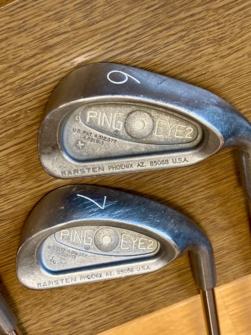 ping eye2 プラス アイアンセット7本 #３~#９ ホワイトドット