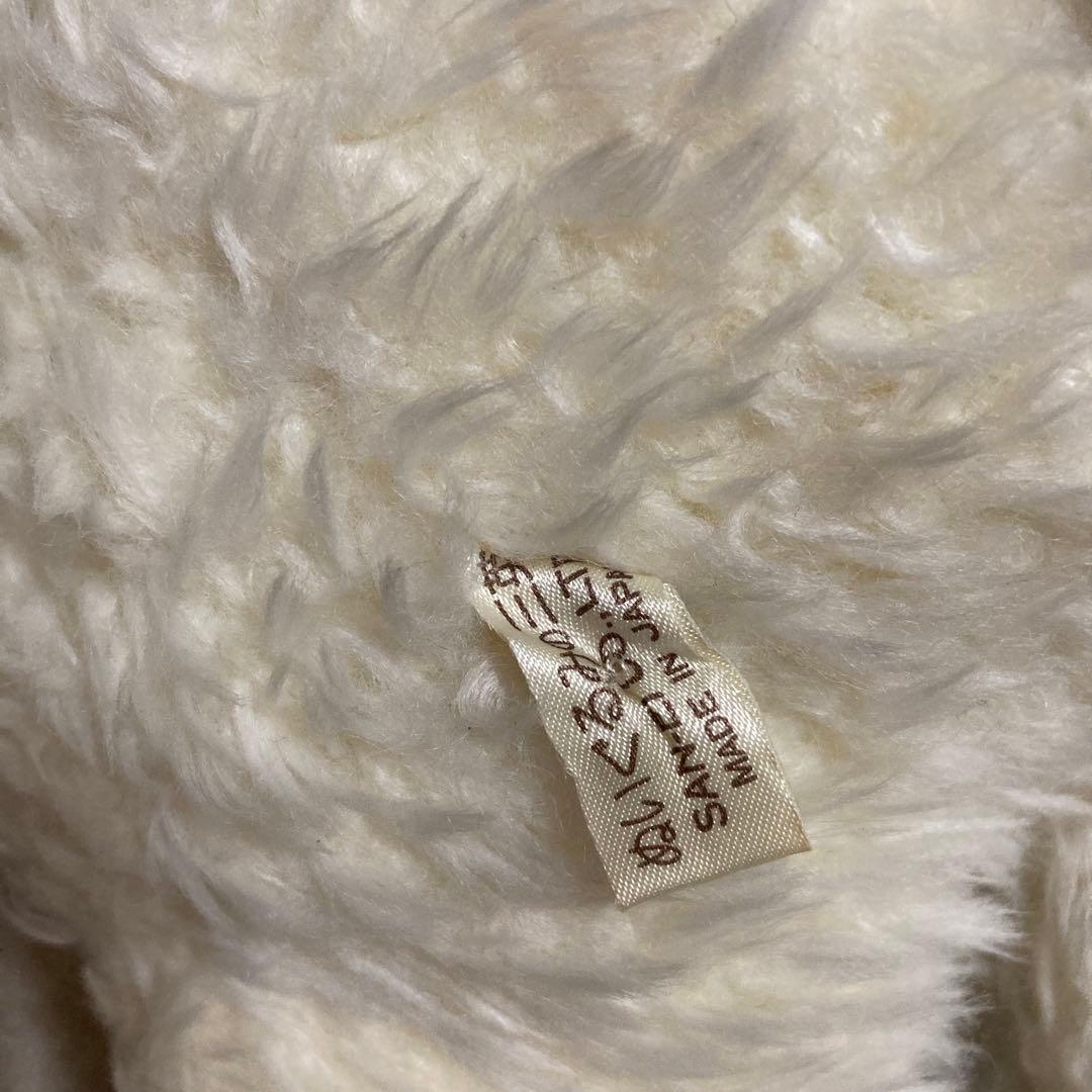 昭和レトロ　ぬいぐるみの三英　ひつじ　ぬいぐるみ　中古品