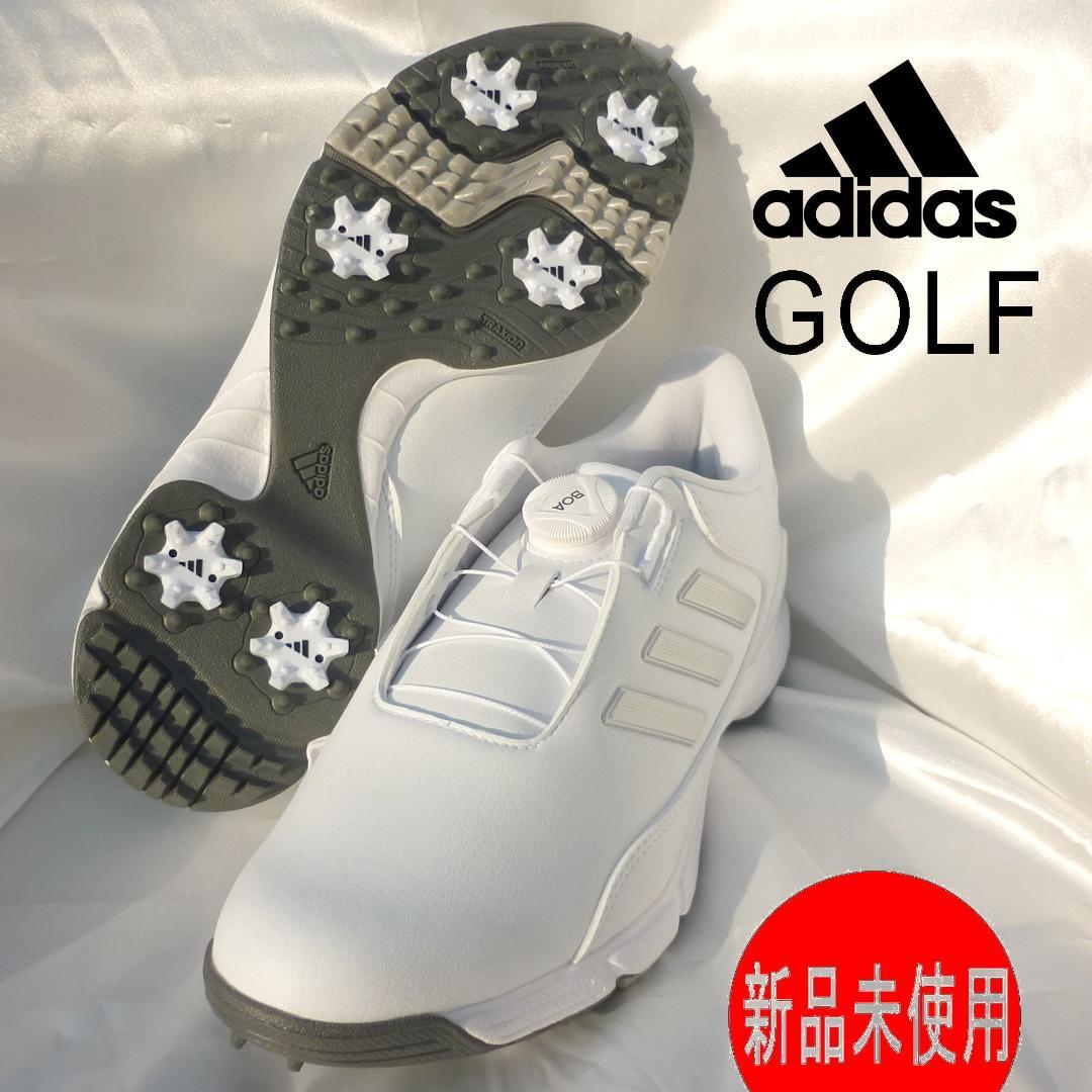 新品27.5cmアディダスゴルフ 白ゴルフシューズ LITE MAX BOA24